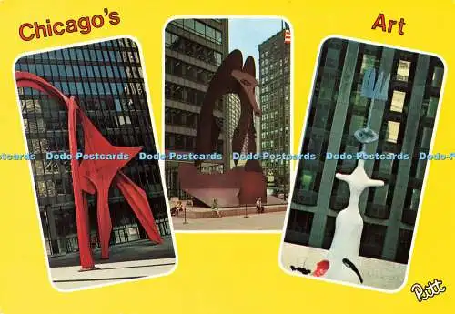 D175297 Chicago Art. Kalder stabil. Chicago Picasso. Miro. Pitt Souvenirs. Alph