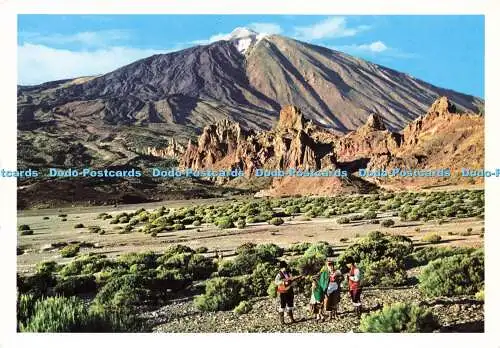 D177785 Teneriffa. Blick auf El Teide. John Hinde. Juan Alvarez Leon