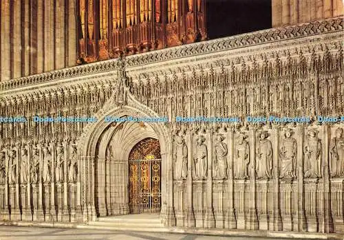 D175312 York Minster. Der Chorschirm. Topische Presse. Pitkin Bild Postkarte