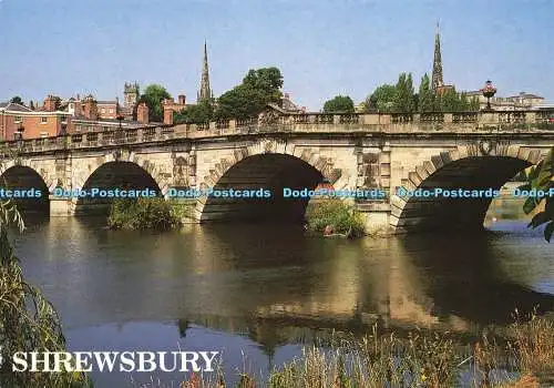 D175319 Shrewsbury. Englische Brücke. John Hinde. E. T. W. Dennis. Alan Curtis. 20