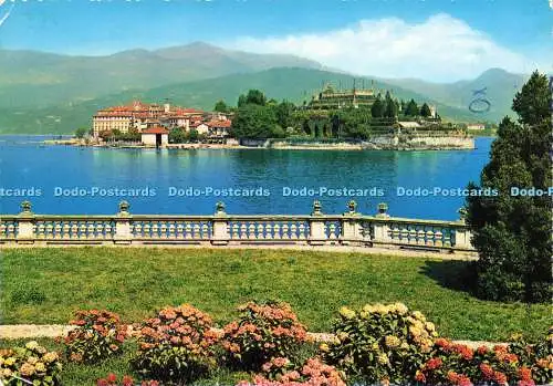 D175328 Der Lago Maggiore. Isola Bella aus den Gärten von Stresa gesehen. A. Preda