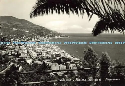 D175335 Alassio. Riviera dei Fiori. Panorama. Bromofoto. RP. 1956