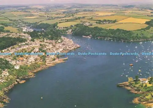 D177840 Cornwall. Blick auf Fowey. Dreieck Design. Plymouth Agencies. Boris Aeria