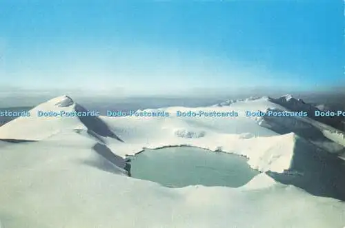 D176667 Neuseeland. Mount Ruapehu. Der Kratersee. Kiwi