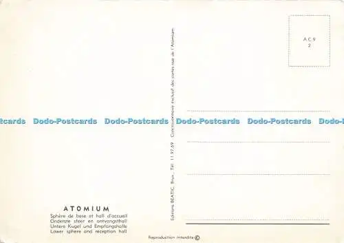 D176676 Atomium. Untere Kugel und Empfangshalle. Beatic