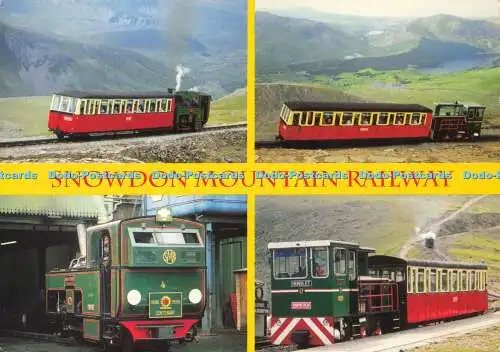 D176684 Snowdon Mountain Railway. John Hinde. George Allsop. Multi View