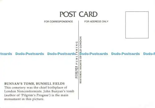 D177870 Bunyan Grab. Bunhill Fields. Aurora. Historische Sehenswürdigkeiten von Old London