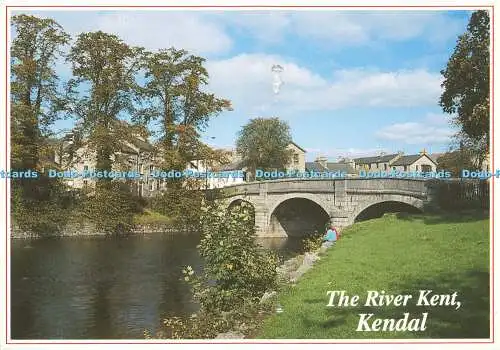 D176696 Kendal. The River Kent. Whiteholme