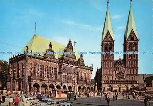 D176704 Bremen. Rathaus und Dom. Krüger