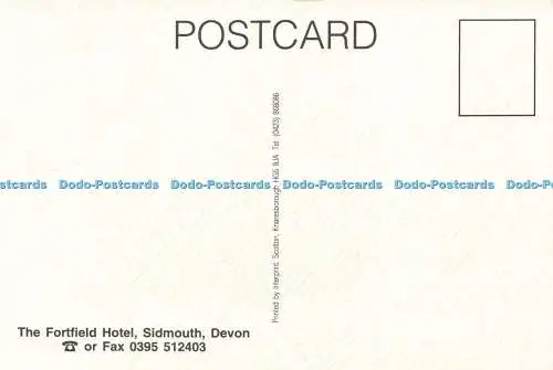 D176734 Devon. The Fortfield Hotel. Sidmouth. Interprint