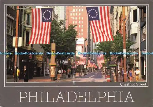 D176777 Philadelphia. Chestnut Street. Phila. Postkarte