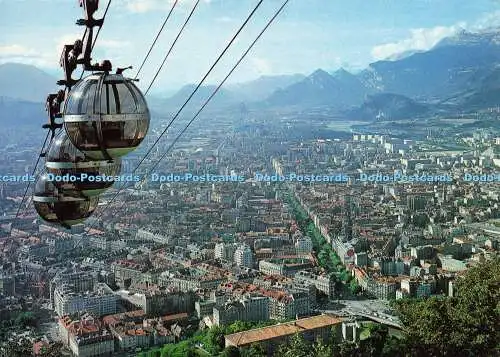 D176894 Grenoble. Telepherique de la Bastille. Andre