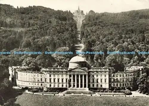 D178140 Schloss Wilhelmshohe mit Oktogon und Kaskaden. Flugbild. Aufnahme Hansa