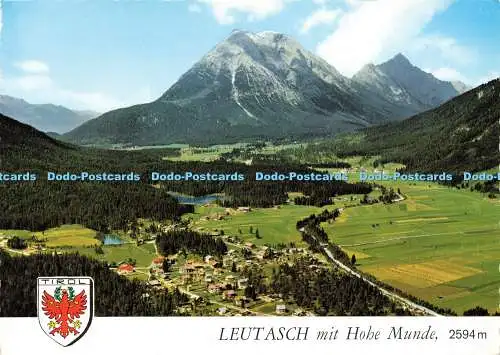 D178144 Leutasch mit Hohe Munde. Alpine Luftbild