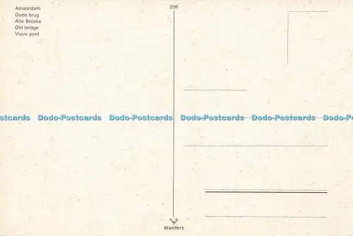 D178150 Amsterdam. Alte Brücke. Wanders