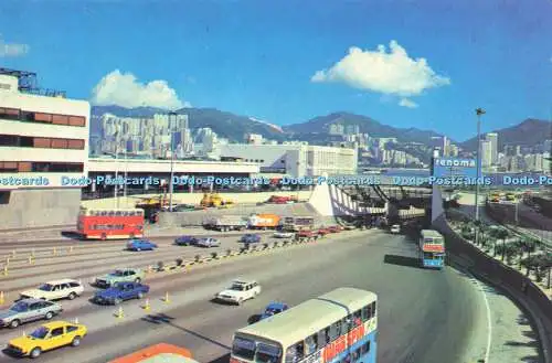 D176981 Cross Harbour Tunnel mit Hon Kong Island auf dem Hintergrund. Postkarte F