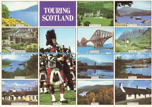 D176983 Touring Scotland. Forth Bridge. Braemar Folien. Multi View