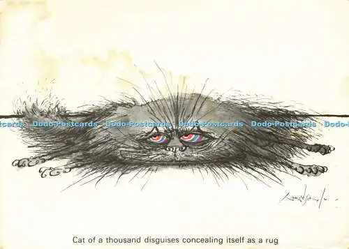 D178185 Katze der tausend verkleidet sich als Teppich. Camden Grafik.