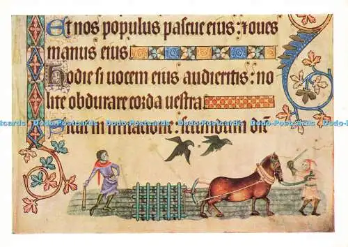 D178186 British Library. Eggen. Luttrell Psalter. Englisch. 1335 n. Chr. 40. B