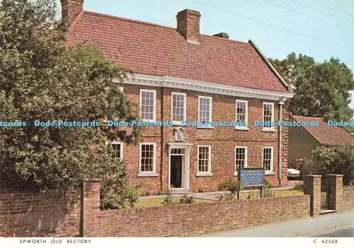 D178201 Epworth Old Rectory. Boyhood Home von John und Charles Wesley. Eingebaut in 1