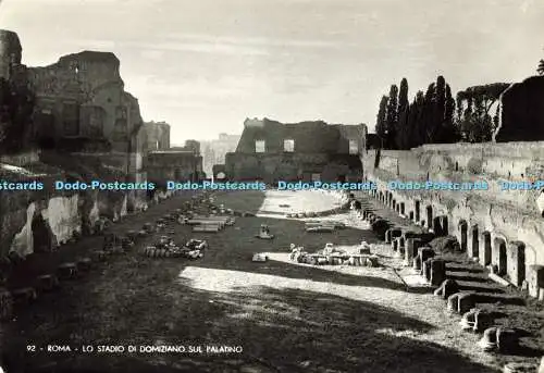 D178221 Roma. Lo Stadio di Domiziano sul Palatino. E. Richter. RP