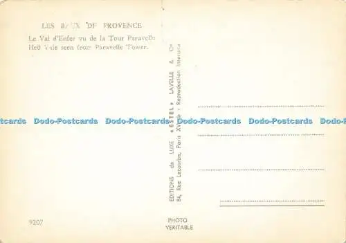 D178235 Les Baux de Provence. Höllental vom Paravelle-Turm aus gesehen. Estel. Lavell