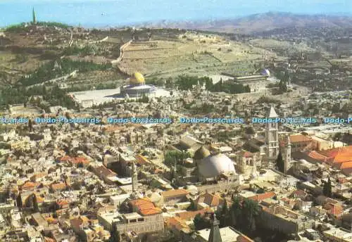 D177066 Jerusalem. Vogelperspektive. Sternenkarten