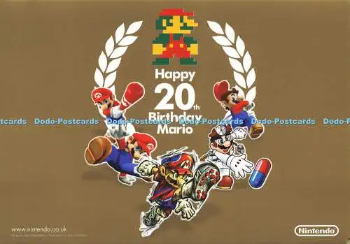 D177076 Happy 20.th. Geburtstag Mario. Nintendo