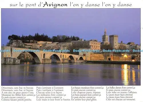 D177106 Avignon. Le Pont Saint Benezet sur le Rhone. Ajax Monaco