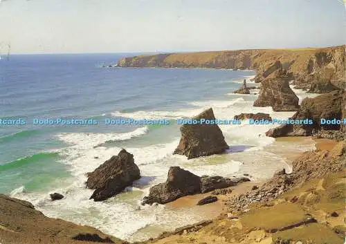 D177110 Cornwall. Bedruthan Steps in der Nähe von Newquay. Larkfield Printing. 1989