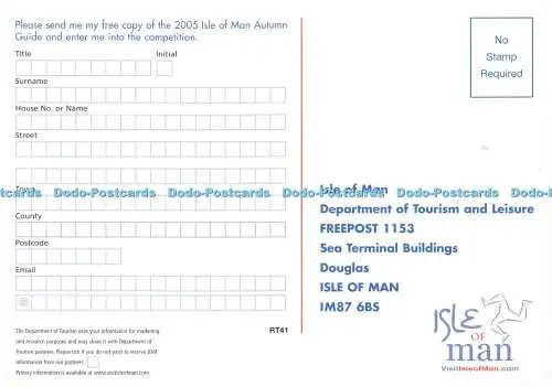 D177129 Isle of Man. Postkarte