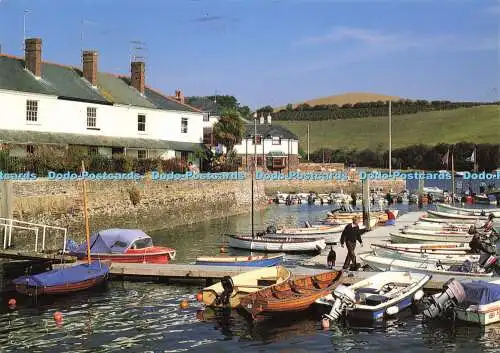 D177182 Devon. Victoria Quay. Salcombe. Penwell Druck. Küstenkarten. Clare Paw