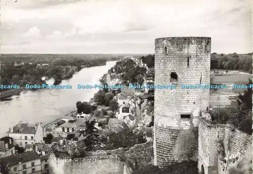 D178361 Chinon. Indre et Loire. Le Chateau. Tour du Moulin et Vallee de la Vienn