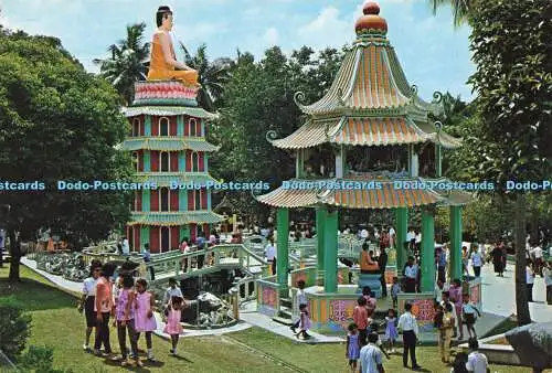 D178372 Haw Par Villa Singapore. Noch ein Blick auf die Villa. mit der Zwillingspagode