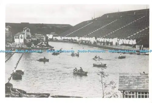 D177261 Peasholm Pleasure Park. Nostalgie-Tinte. Postkarten von Old Scarborough