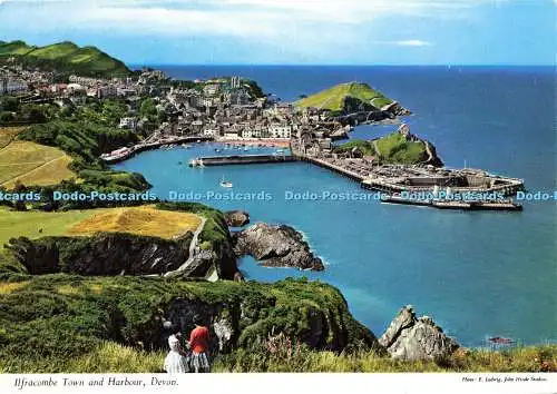 D178448 Devon. Ilfracombe Stadt und Hafen. John Hinde. E. Ludwig