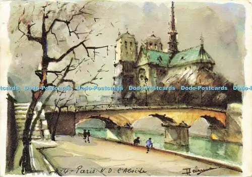 D178545 Paris. N.D.l Abside. Aqua Pictura. Kunstbild