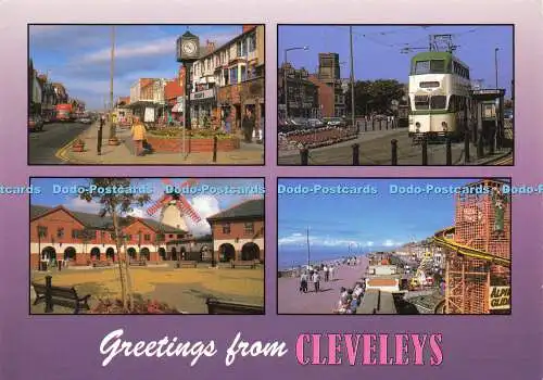 D178566 Grüße aus Cleveleys. Lancashire. John Hinde. Multi View