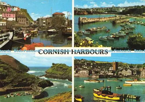 D178586 Cornish Harbours. John Hinde. Multi View. 1985