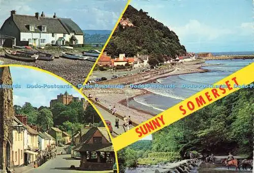 D178694 Sunny Somerset. Minehead. Tarrstufen. Dunster. Porlock Wehr. Plastichrom