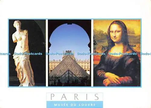 D178699 Paris. Musee du Louvre. La Venus de Milo. La Pyramide. La Joconde. Gesang