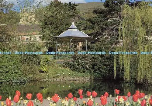 D178704 Great Malvern. Tulpenzeit im Priory Park. KNP Gruppe. John Winsor. 1987