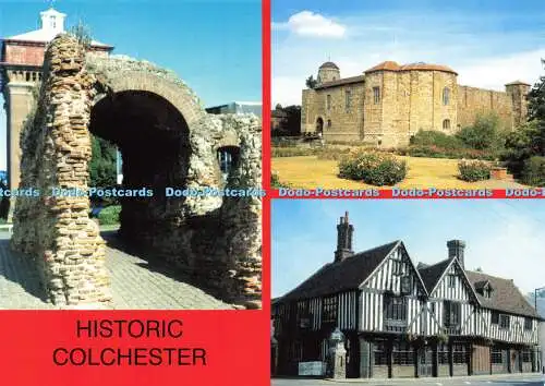 D178708 Historisches Colchester. Balkerne Tor. c. 200 n. Chr. Colchester Castle. Alte Si