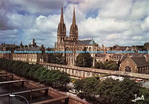 D178749 Quimper. Kathedrale Saint Corentin. Wagenheber