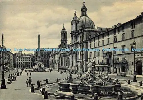 D178824 Roma. Piazza Navona. Grafico Cesare Capello