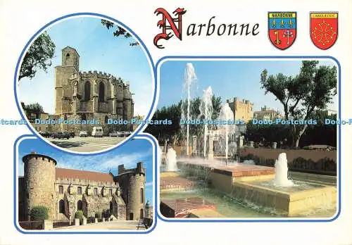 D178963 Narbonne. Eglise de Lamourguier. Le Palais des Archeveques. Le Cours Mir