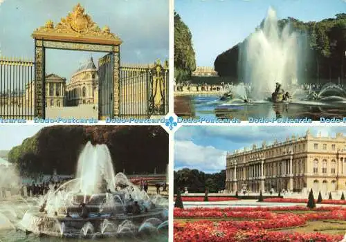 D179007 Versailles. La Grille d Honneur. Bassin d Apollon. Bassin de Latone. Art