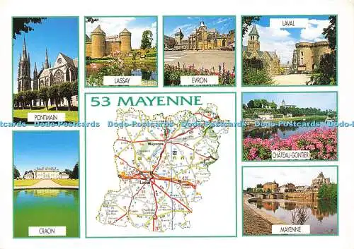 D179293 Mayenne. Departementale. Craon. Pontmain. Lassay. Evron. Laval. Louis Lo