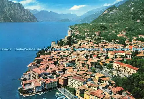 D179340 Lago di Garda. Malcesin. Blick aus dem Flugzeug. E. Franceschi. Kodak E