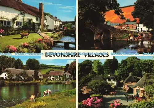 D179427 Devonshire Villages. John Hinde. Multi View. 1985